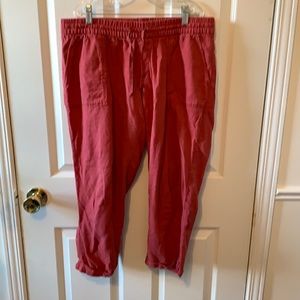 Linen capris